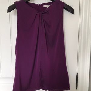 Banana republic purple blouse size 4